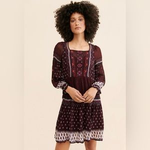 Anthropologie embroidered dress